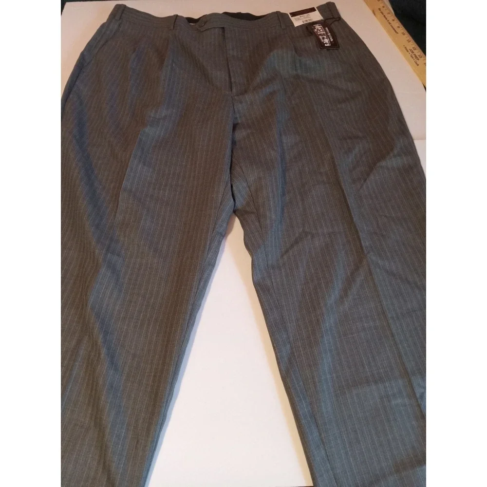 Men's‎ Metro Club Collection Dress Pants  41x30 Gray Pin Stripe